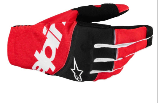 Alpinestars Black And Red Mx25 Techstar Gloves