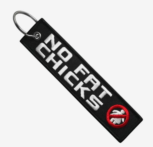 Black White Keychain