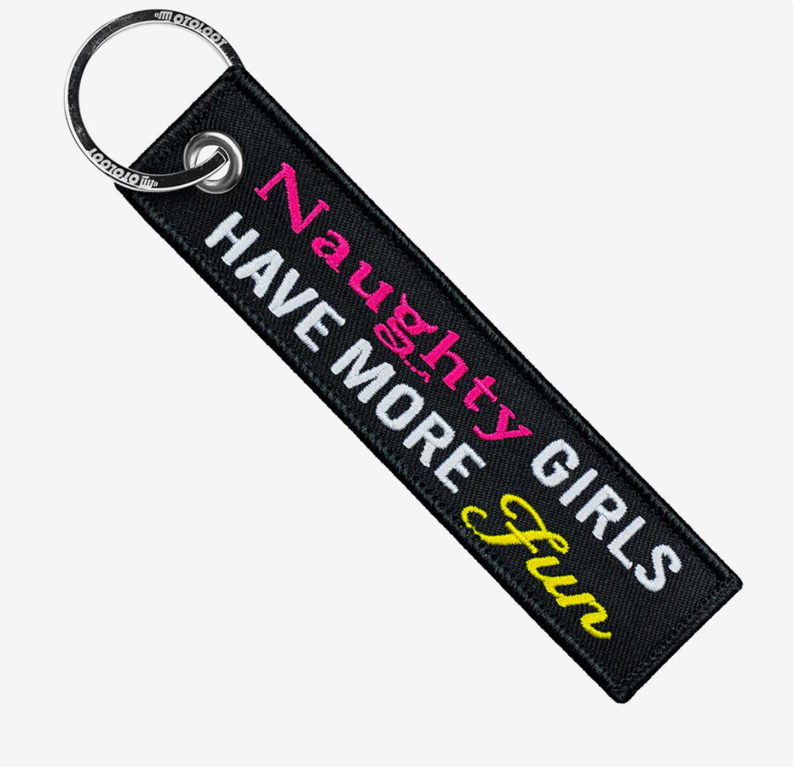 Pink Black And Yellow Keychain