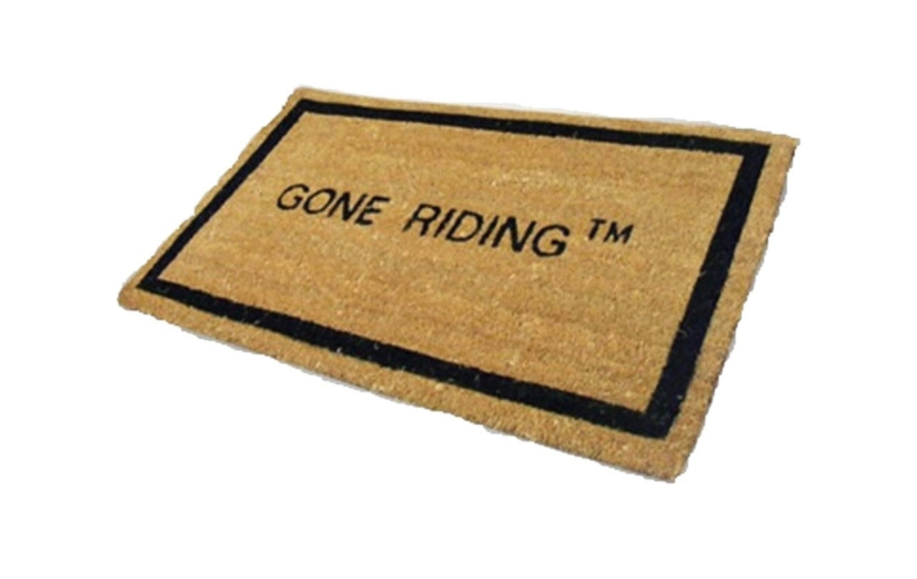 Gone Riding Door Mat